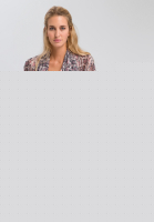 Jerseyjacke mit dunklem Schlangenprint