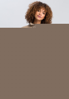 Safarikleid aus nachhaltigem Twill mit Neonbadge