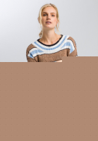 Strickpullover mit Streifen