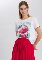 T-Shirt mit Aquarell-Frontprint