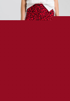 Hose mit Leoparden-Druck und Schriftband