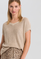 Strickshirt mit Paillettendetails