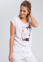 Printshirt mit großem Frontprint