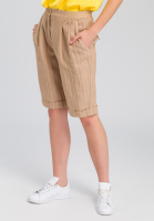 Leinenbermudas im Streifen-Look