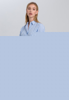 Hemdblusenkleid mit feinen Streifen