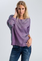 Pullover in Metallic-Optik