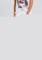 Bundfaltenhose aus elastischem Baumwoll Satin