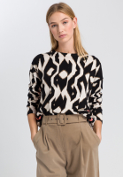 Pullover im Ethno-Print