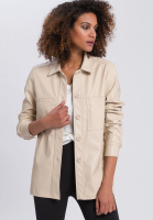 Hemdjacke aus veganem Leder
