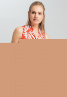 Bluse mit Blätter-Dessin