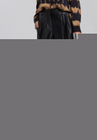 Bundfaltenhose aus Lederimitat