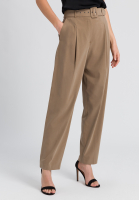 Bundfaltenhose aus nachhaltigem Twill