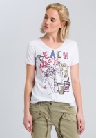 Printshirt mit Glitzerdetails