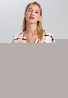 Bluse mit grafischem Batikprint