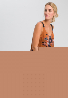 A-Linien-Kleid mit Blumendruck