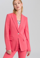 Jerseyblazer mit hochwertigen Steppkanten