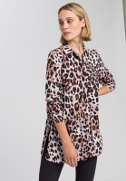 Bluse mit Leo-Print