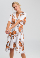 Kleid mit Blumen-Alloverprint