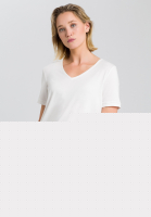 Basicshirt mit Satin-V-Ausschnitt
